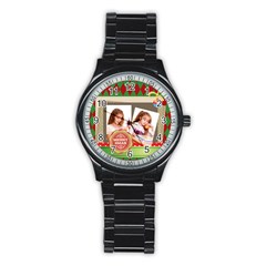 xmas - Stainless Steel Round Watch