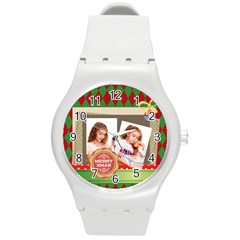 xmas - Round Plastic Sport Watch (M)