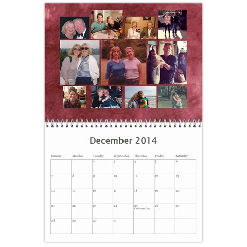 Calendar 2014 By Bertie Dec 2014