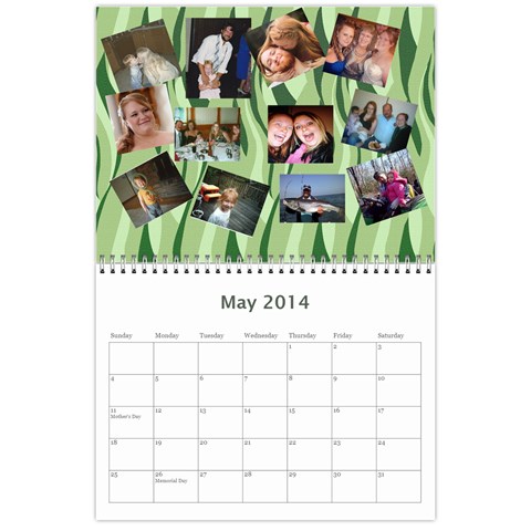 Calendar 2014 By Bertie May 2014