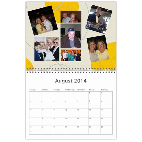Calendar 2014 By Bertie Aug 2014