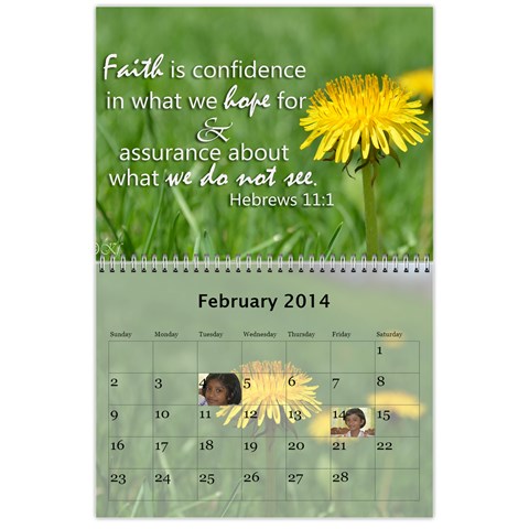 2014 Calender By Kezia Finny Feb 2014
