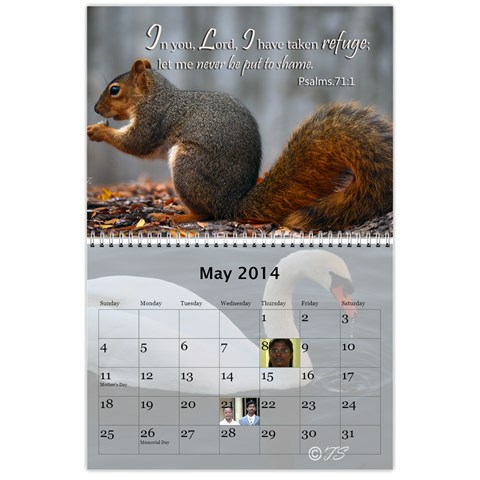 2014 Calender By Kezia Finny May 2014