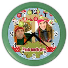 christmas - Color Wall Clock