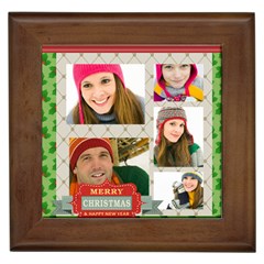 merry christmas - Framed Tile