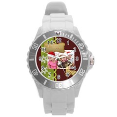 merry christmas - Round Plastic Sport Watch (L) merry christmas - Round Plastic Sport Watch (L)