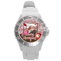 merry christmas - Round Plastic Sport Watch (L) merry christmas - Round Plastic Sport Watch (L)