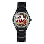 mery christmas - Stainless Steel Round Watch