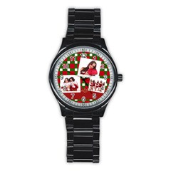 mery christmas - Stainless Steel Round Watch