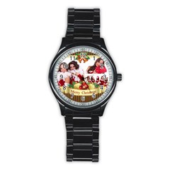 mery christmas - Stainless Steel Round Watch