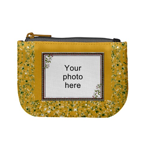 Yellow Sparkle Mini Coin Purse By Lil Front