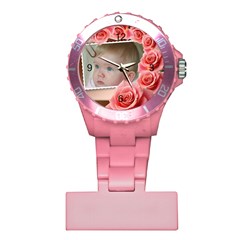 My Pink Rose Nurses Watch - Plastic Nurses Watch