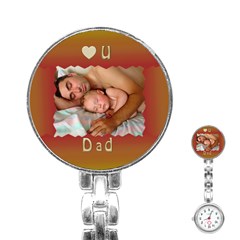 Love U Dad Stainless Steel Nurses Watch