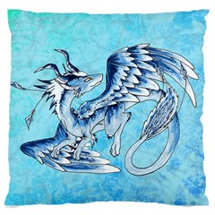 fox dragon pillow - Large Cushion Case (Two Sides)
