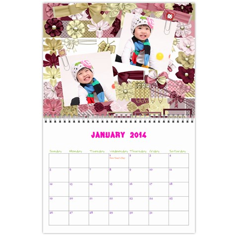 Momo Calendar By Miky Yuen Jan 2014