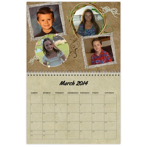 Grandkids Calendar By Raya Mar 2014