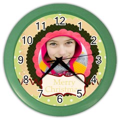 christmas - Color Wall Clock