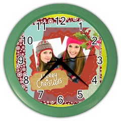 christmas - Color Wall Clock