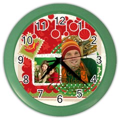 christmas - Color Wall Clock