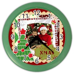 christmas - Color Wall Clock