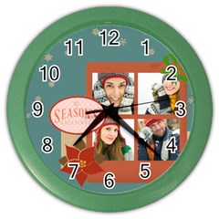 christmas - Color Wall Clock