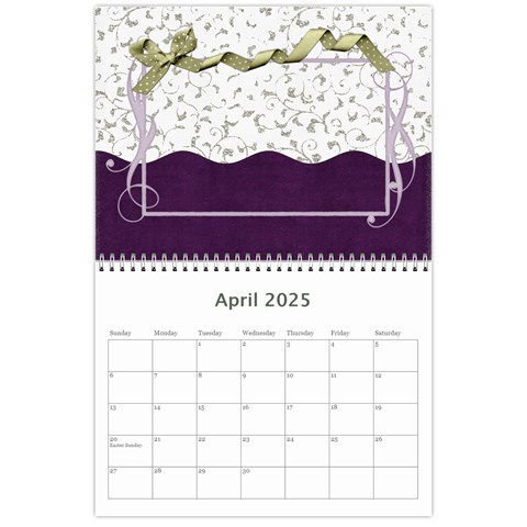 2025 Calender Elegance By Shelly Apr 2025