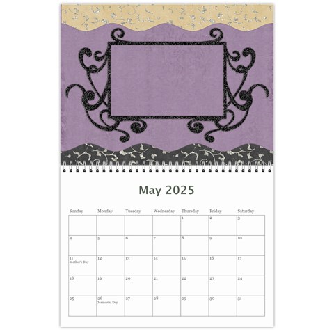 2025 Calender Elegance By Shelly May 2025