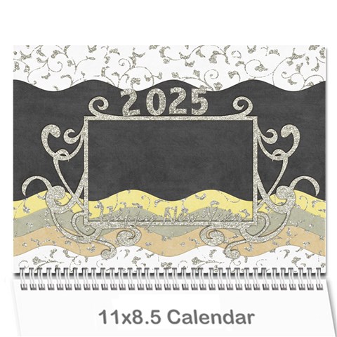 2025 Glittering New Year Calender By Shelly Cover