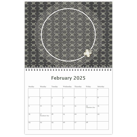 2025 Glittering New Year Calender By Shelly Feb 2025