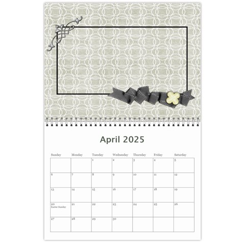 2025 Glittering New Year Calender By Shelly Apr 2025