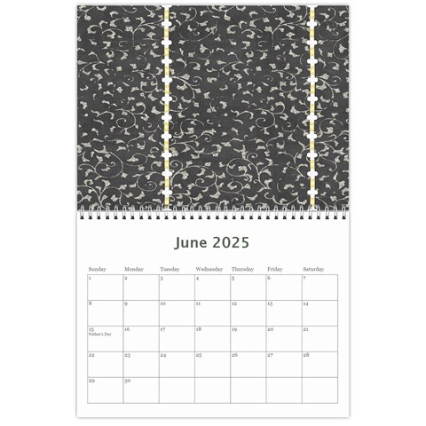 2025 Glittering New Year Calender By Shelly Jun 2025