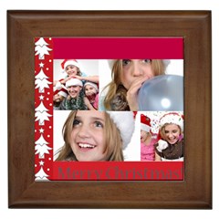 merry christmas - Framed Tile