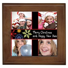 merry christmas - Framed Tile