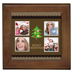 merry christmas - Framed Tile