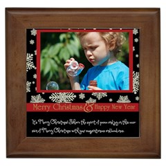 merry christmas - Framed Tile