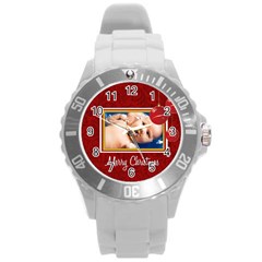 merry chrismas - Round Plastic Sport Watch (L)