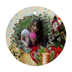 Victorian Round Christmas Ornament - Ornament (Round) Victorian Round Christmas Ornament - Ornament (Round)