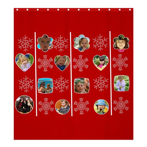 Merry Christmas By Divad Brown 58.75 x64.8  Curtain