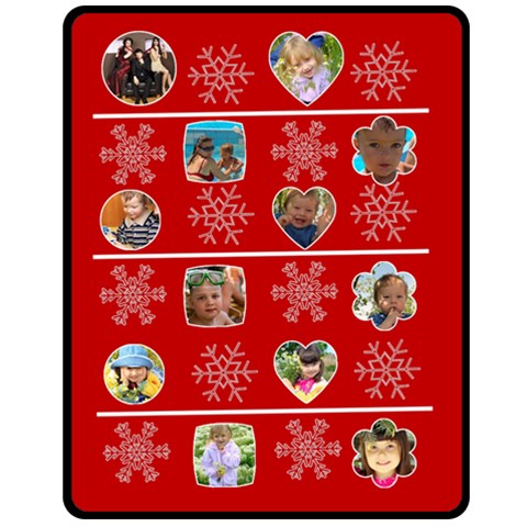 Merry Christmas By Divad Brown 60 x50  Blanket Front