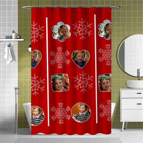 Snow By Divad Brown Curtain(48  X 72 ) - 42.18 x64.8  Curtain(48  X 72 )