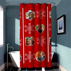 mwerry christmas - Shower Curtain 36  x 72  (Stall)