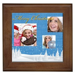 merry christmas - Framed Tile