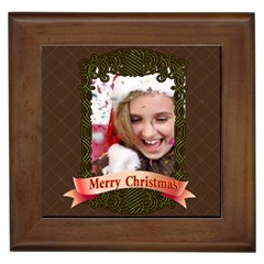 merry christmas - Framed Tile