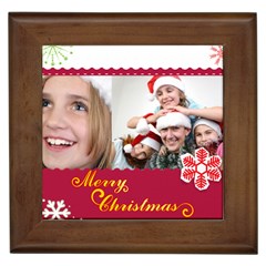 merry christmas - Framed Tile