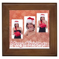 merry christmas - Framed Tile