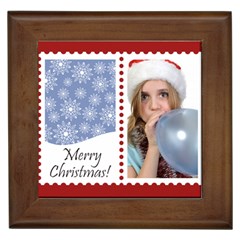 merry christmas - Framed Tile