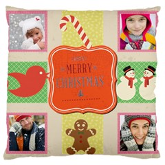 merry christamas - Large Cushion Case (One Side)