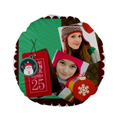 merry christmas - Standard 15  Premium Round Cushion 