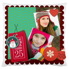 merry christmas - Large Cushion Case (Two Sides)