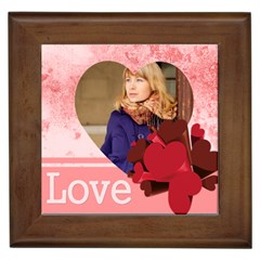 love - Framed Tile